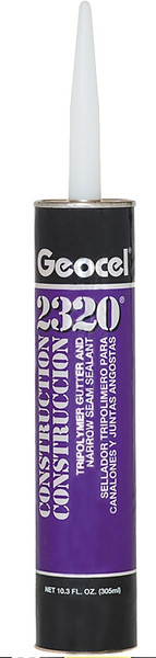 Geocel 2321 Series GC67100 Gutter and Narrow Seam Sealant, Clear, Liquid, 10.3 oz Cartridge [SKU: ORG7449234]