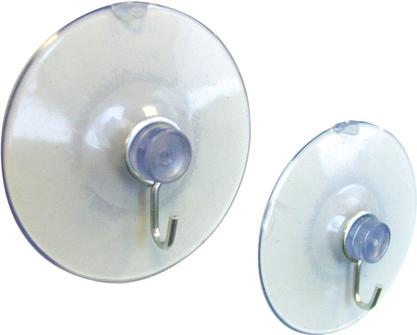 CRAWFORD SCL2 Suction Cup Hook, 2-1/4 in Base, 6 lb Working Load [SKU: ORG5961008]