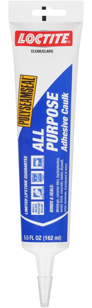 Loctite POLYSEAMSEAL 2139006 Adhesive Caulk, White, 24 hr to 2 weeks Curing, 40 to 100 deg F, 5.5 oz Squeeze Tube [SKU: ORG1125186]