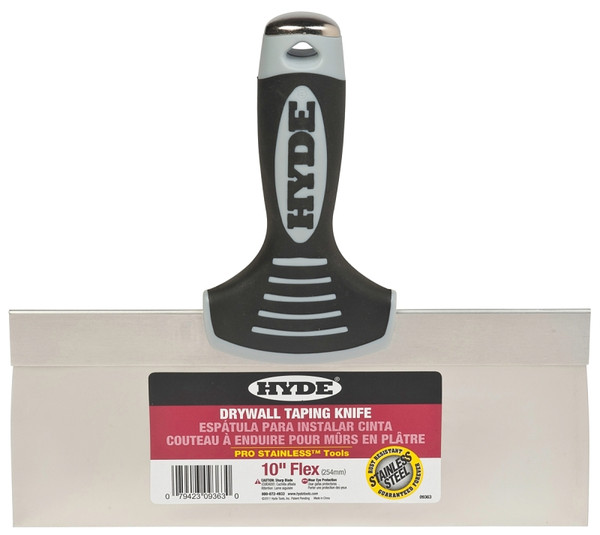 HYDE 09363 Knife, 10 in W Blade, 3 in L Blade, Stainless Steel Blade, Single-Edge Blade, Soft-Grip Handle [SKU: ORG7002330]