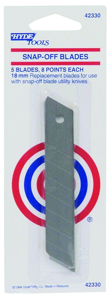 HYDE 42330 Replacement Knife Blade, 18 mm, 8-Point [SKU: ORG6072623]