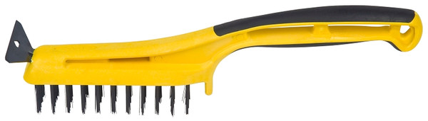 HYDE 46805 Wire Stripping Brush with Scraper, 5 in L x 1-1/4 in W Brush, Carbon Steel Trim [SKU: ORG0349605]