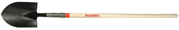 RAZOR-BACK 45657 Shovel, 8-3/4 in W Blade, Steel Blade, Hardwood Handle, Straight Handle, 48 in L Handle [SKU: ORG6800494]