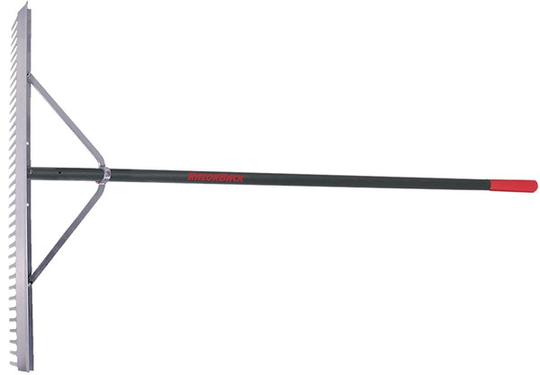 RAZOR-BACK 63000 Landscape Rake, 4.325 in L Head, 36 in W Head, 36 -Tine, Aluminum Head [SKU: ORG6464739]