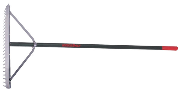 RAZOR-BACK 63136 Landscape Rake, 4-1/2 in L Head, 24 in W Head, 24 -Tine, Aluminum Head [SKU: ORG7947799]