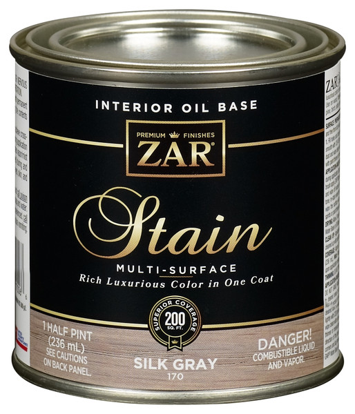 ZAR 17006 Stain, Silk Gray, Liquid, 0.5 pt [SKU: ORG4188181]