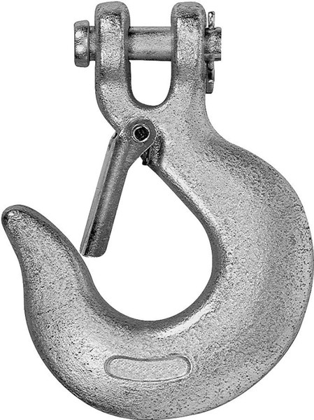 Campbell T9700424 Clevis Slip Hook with Latch, 1/4 in, 2600 lb Working Load, 43 Grade, Steel, Zinc [SKU: ORG2160802]