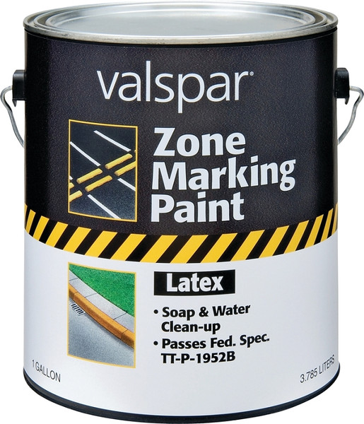 Valspar 024.0000136.007 Zone Marking Paint, Flat, Yellow, 1 gal, Pail [SKU: ORG4804753]
