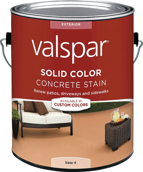 Valspar 024.1082324.007 Solid Color Concrete Stain, Low-Gloss, Liquid, 1 gal [SKU: ORG7002058]