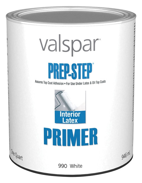 Valspar Prep-Step 044.0000990.005 Latex Primer, White, 1 qt, Can [SKU: ORG6410443]