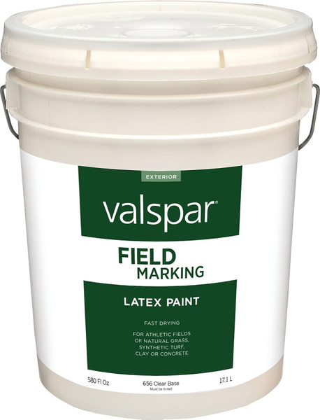 Valspar 044.0000656.008 Latex Field Marking Paint, Flat, Clear, 5 gal, Pail [SKU: ORG8886798]