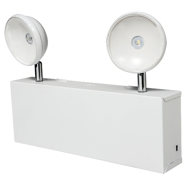 Sure-Lites XR6C-LED Emergency Light, 12-3/8 in OAW, 9-1/4 in OAH, 120/277 VAC, LED Lamp, Steel Fixture, White [SKU: ORG7738537]