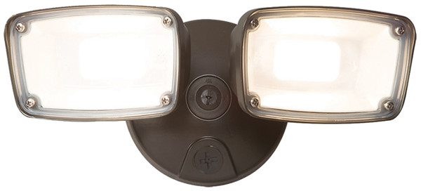 HALO Die Cast Flood Series FTS203TB Twin Head Flood Light, 120 to 277 V, 23 W, 2-Lamp, LED Lamp, 2000 Lumens [SKU: ORG5175427]