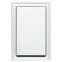 BUILDERS EDGE 130020001001 Mounting Block, 12-1/16 in L, 8-1/8 in W, White [SKU: ORG7486624]