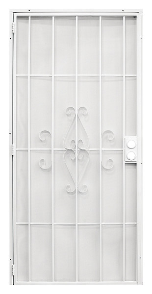 Precision Regal Series 3818WH3068 Door Screen, 80 in L, 36 in W, Steel, White [SKU: ORG9346818]