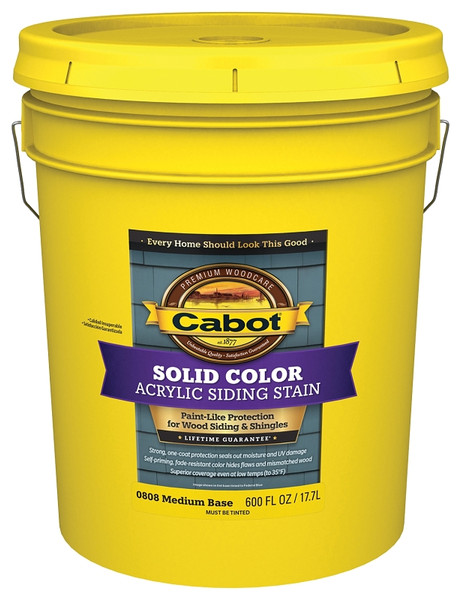 Cabot 0800 140.0000808.00 Siding Stain, Liquid, 5 gal [SKU: ORG4029781]