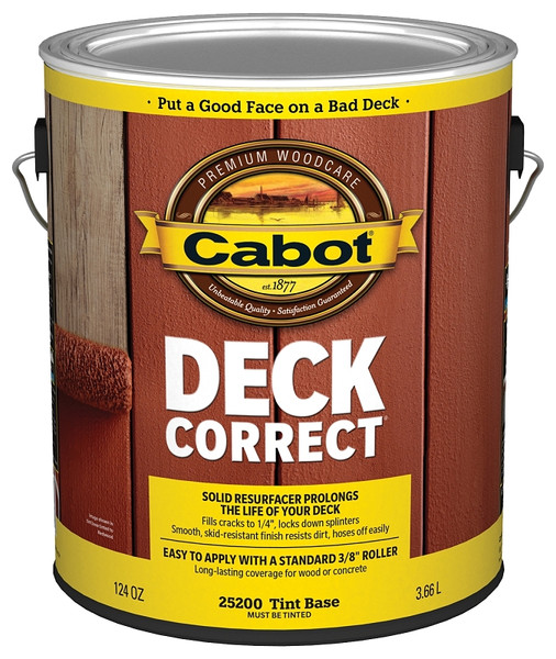 Cabot DeckCorrect 140.0025200.007 Deck Coat, Tint Base, Liquid, 1 gal [SKU: ORG6522262]
