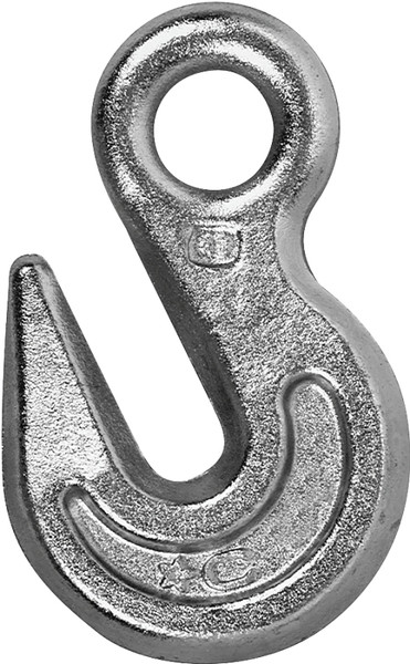 Campbell T9001424 Eye Grab Hook, 1/4 in, 2600 lb Working Load, 43 Grade, Steel, Zinc [SKU: ORG9146077]