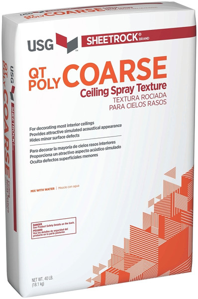 USG 540790 Ceiling Spray Texture, Powder, White, 40 lb Bag [SKU: ORG7116437]