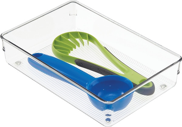 iDESIGN LINUS 52640 Drawer Organizer, Plastic, Clear, 9 in OAL, 2 in OAH, 6 in OAW [SKU: ORG0469759]
