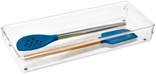iDESIGN LINUS 52660 Drawer Organizer, Plastic, Clear, 15 in OAL, 2 in OAH, 6 in OAW [SKU: ORG0469775]