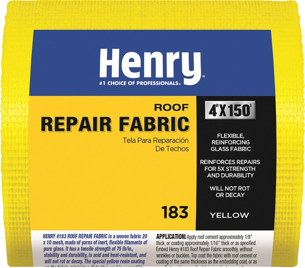 Henry HE183195 Siding, 150 ft L, 4 in W, Fiberglass, Yellow [SKU: ORG3381167]