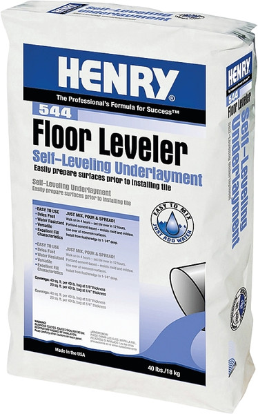 HENRY Floor Leveler 544 Series 12152 Floor Leveler, Gray, 40 lb Bag [SKU: ORG4299749]