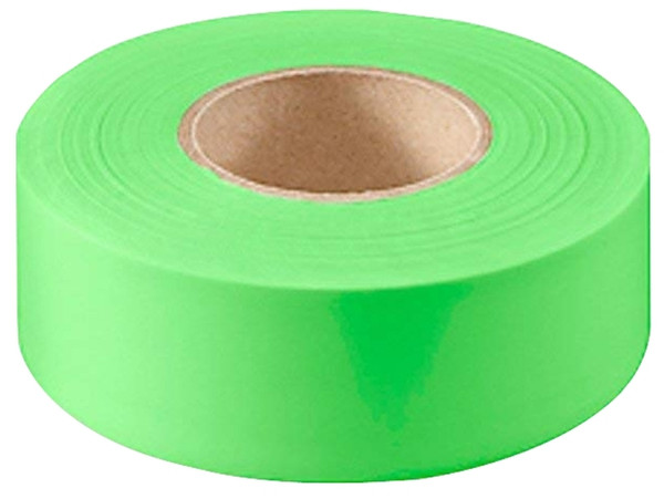 CH Hanson 17004 Flagging Tape, 150 ft L, 1-3/16 in W, Fluorescent Green, PVC [SKU: ORG5499470]