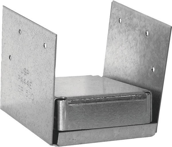 MiTek PA44E-TZ Post Anchor, 4 x 4 in Post/Joist, Steel, Zinc [SKU: ORG0063149]