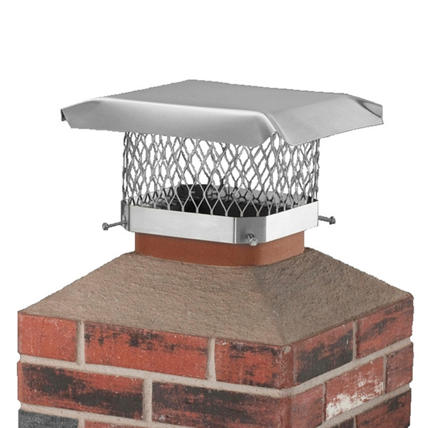 SHELTER SCSS99 Chimney Cap, Stainless Steel, Fits Duct Size: 7-1/2 x 7-1/2 to 9-1/2 x 9-1/2 in [SKU: ORG6321400]