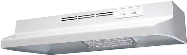 Air King Advantage AD Series AD1243 Range Hood, 180 cfm, 2 Fan, 24 in W, 12 in D, Cold Rolled Steel, White [SKU: ORG4744579]