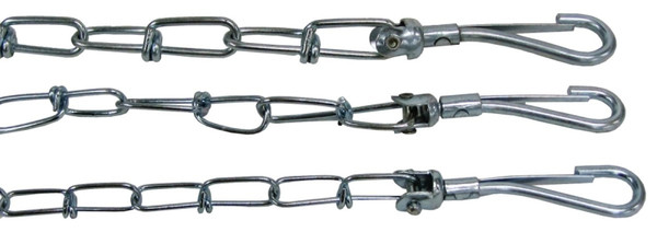 Boss Pet PDQ 43710 Pet Tie-Out Chain, Twist Link, 10 ft L Belt/Cable, Steel, For: Large Dogs up to 60 lb [SKU: ORG1867852]