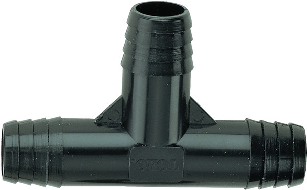 TORO 53390 Tee, 3/8 in Connection, Barb, Plastic, Black [SKU: ORG6064174]