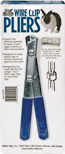 Miller ACP2 Wire Clip Plier, Ferrule, Metal/Plastic, For: ACC1 and ACC120 Pet Lodge Wire Cage Clips [SKU: ORG8933590]