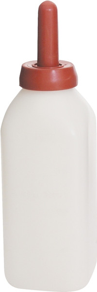 Little Giant 9812 Nursing Bottle, Square, 2 qt Capacity, Polyethylene Bucket, Translucent Bucket, Snap-On Nipple [SKU: ORG6418636]