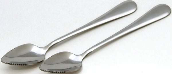 CHEF CRAFT 21521 Grapefruit Spoon Set, 7 in OAL, Stainless Steel, Polished Mirror [SKU: ORG1030808]