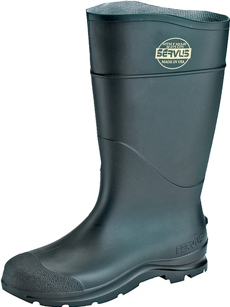 Servus 18821-12 Non-Insulated Knee Boots, 12, Black, PVC Upper, Insulated: No [SKU: ORG2963080]