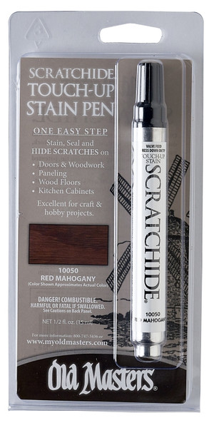 Old Masters Scratchide 10050 Touch-Up Stain Pen, Red Mahogany, Works on: Wood [SKU: ORG4240461]