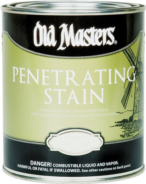 Old Masters 43801 Penetrating Stain, Clear, Natural Walnut, Liquid, 1 gal, Can [SKU: ORG0311878]