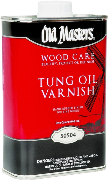 Old Masters 50504 Tung Oil Varnish, Liquid, 1 qt, Can [SKU: ORG5986781]