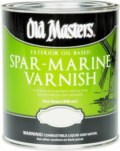 Old Masters 92404 Spar Marine Varnish, Gloss, Liquid, 1 qt, Pail [SKU: ORG4881959]