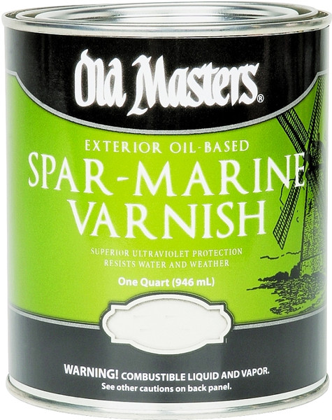 Old Masters 92504 Spar Marine Varnish, Semi-Gloss, Liquid, 4 qt, Can [SKU: ORG8190977]