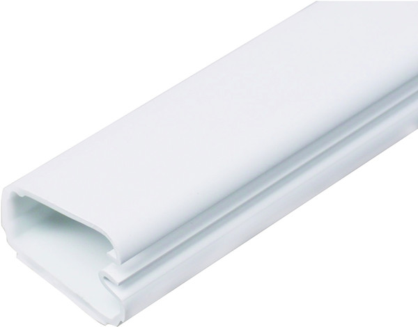 Wiremold CordMate C50 Cord Wire Channel, 60 in L, 1 in W, 1 -Channel, Plastic, White [SKU: ORG6381511]