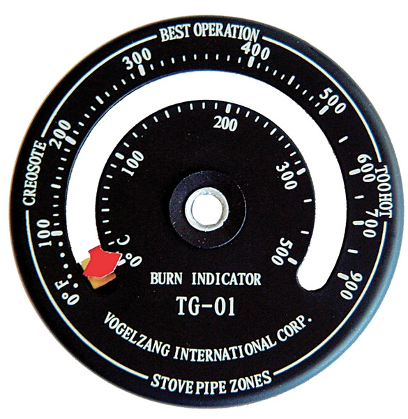 US STOVE TG-01 Temperature Gauge with Magnet, 0 to 500 deg C, Analog Display [SKU: ORG7381387]