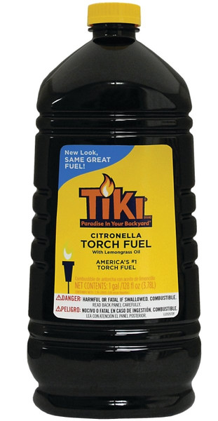 TIKI 1216151 Citronella Torch Fuel, Lemongrass, 128 oz Bottle [SKU: ORG1065820]
