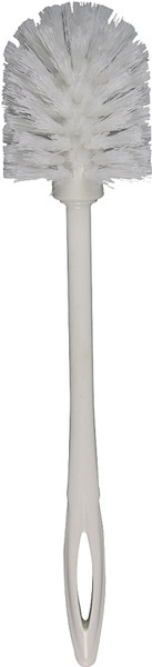 Rubbermaid FG631000WHT Toilet Bowl Brush, 1-1/8 in L Trim, Polypropylene Bristle, White Bristle, 14-1/2 in OAL [SKU: ORG8916199]