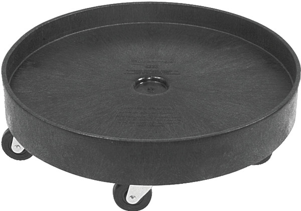 Rubbermaid FG265000BLA Drum Dolly, 500 lb, HDPE, Black [SKU: ORG8913618]