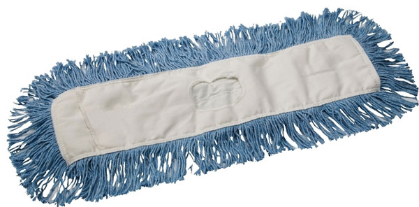Rubbermaid Kut-A-Way FGK25328BL00 Dust Mop Head, Cotton, Blue [SKU: ORG8914178]