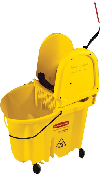 Rubbermaid FG757788YEL Mop Bucket and Wringer Combo, 35 qt Capacity, Rectangular, Polypropylene Bucket/Pail [SKU: ORG8913378]