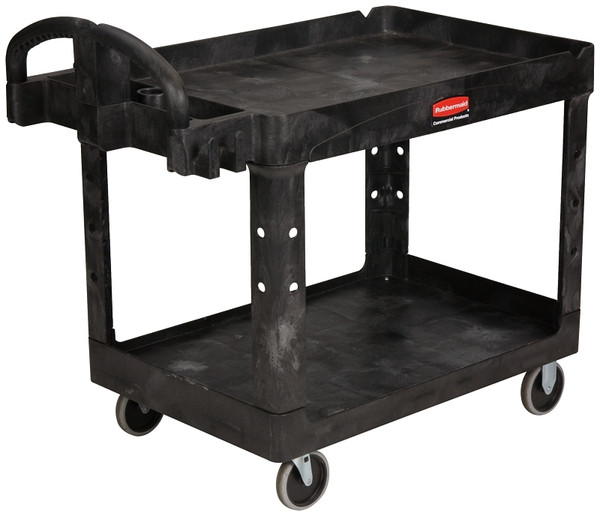 Rubbermaid FG452088BLA Utility Cart, 500 lb, 25.9 in OAW, 33.2 in OAH, 45.2 in OAD, Plastic/Resin, Black [SKU: ORG7126485]
